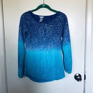 Purple and turquoise